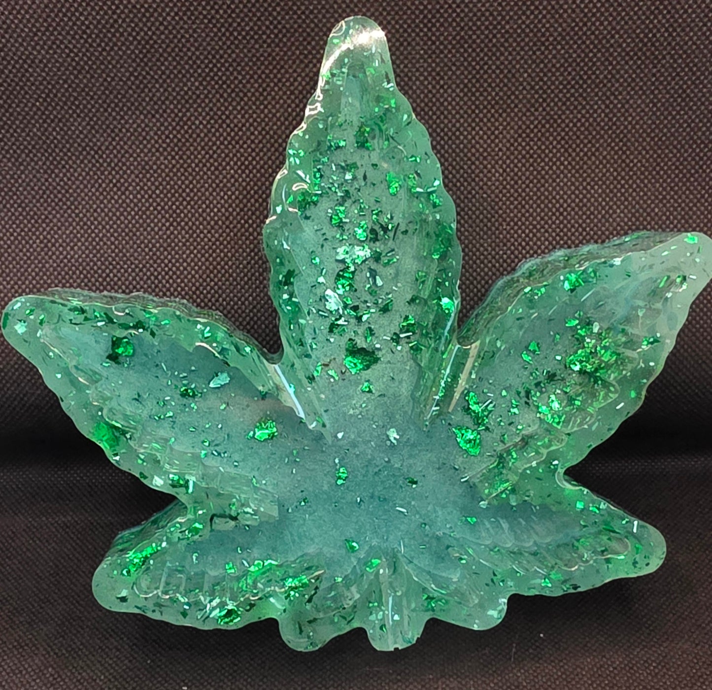 Clear with green foil and green bottom